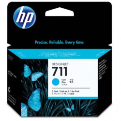 Pack 3 Cartucho Original HP 711 Cian - CZ134A [ML-29]