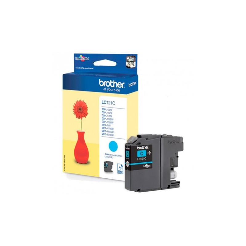 Cartucho Original BROTHER LC121 Cyan - LC121CBP [ML-3.9][PAG-300]