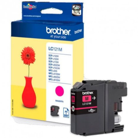 Cartucho Original BROTHER LC121 Magenta - LC121MBP [ML-3.9][PAG-300]