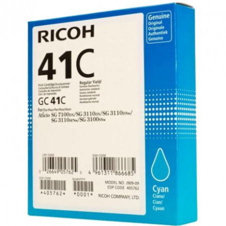 Cartucho Original RICOH GC41 Cyan - 405762 [PAG-2200]
