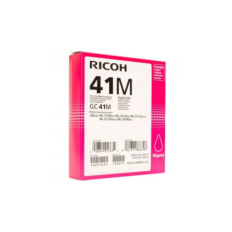 Cartucho Original RICOH GC41 Magenta - 405763 [PAG-2200]