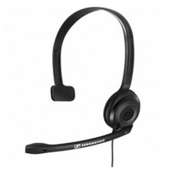 Auriculares Diadema SENNHEISER PC 2 CHAT 504194 - Jack 3.5mm · Monoaural · Micrófono · Negro