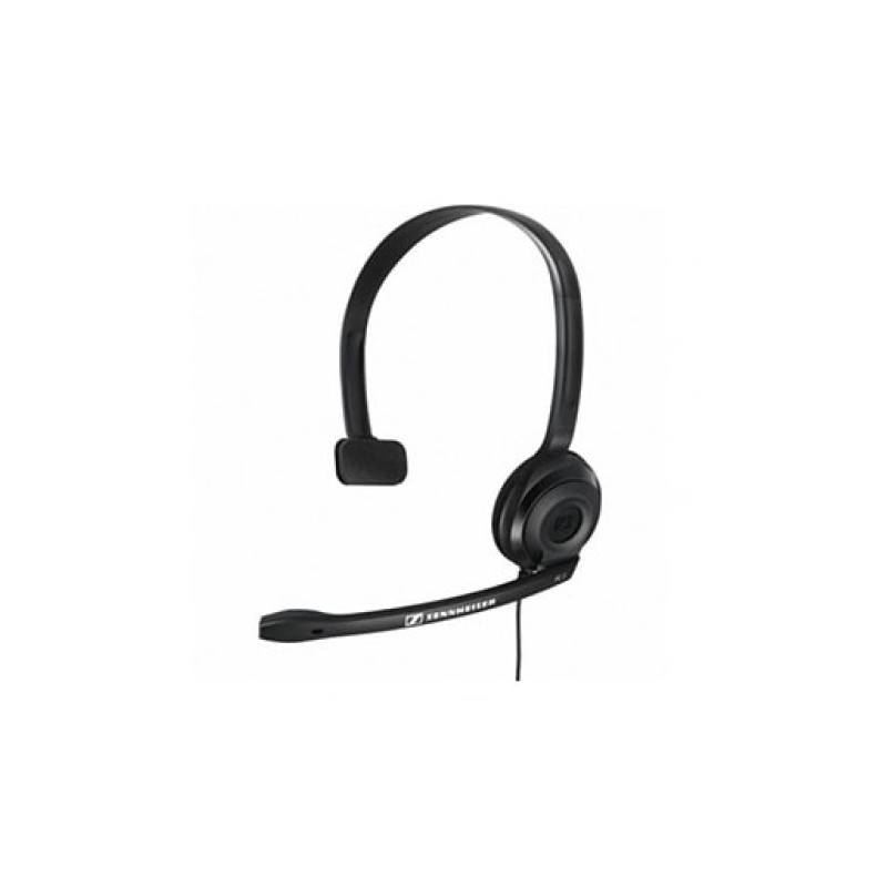 Auriculares Diadema SENNHEISER PC 2 CHAT 504194 - Jack 3.5mm · Monoaural · Micrófono · Negro