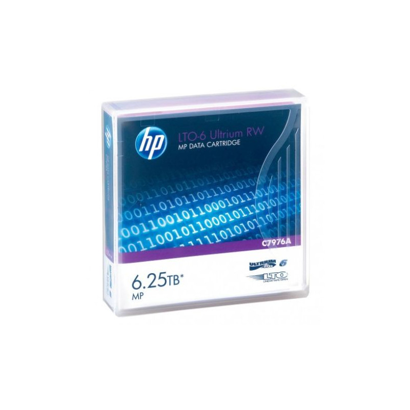 Cinta de Datos HP LTO Ultrium 6 RW C7976A - 2.5TB / 6.25TB