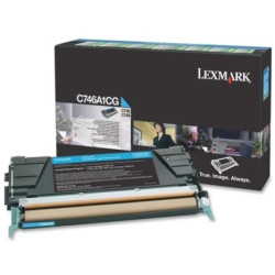 Toner Original LEXMARK C746A1 Cian - C746A1CG [PAG-7000]