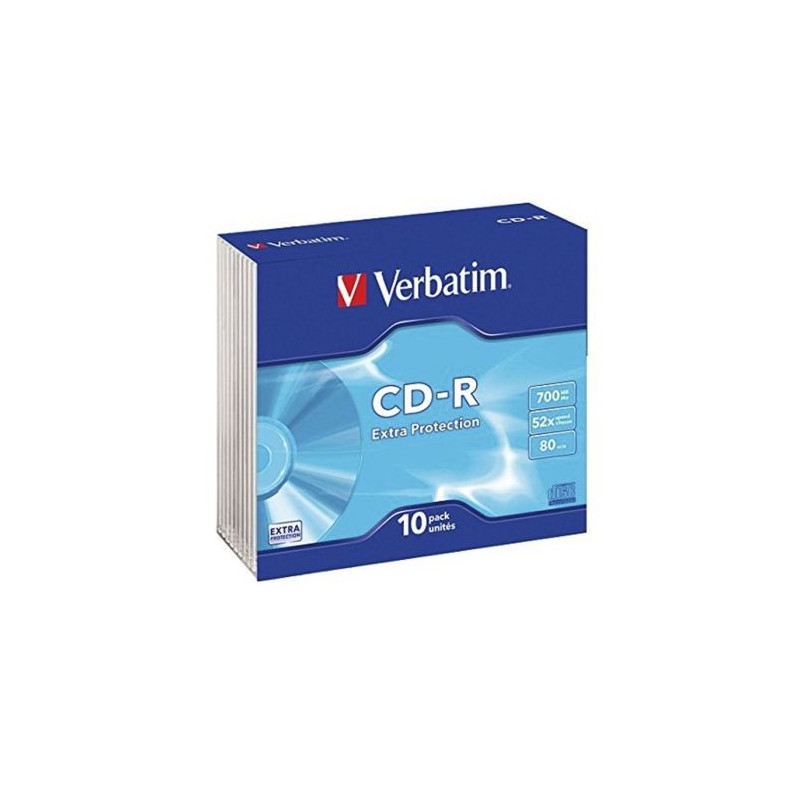 CD-R VERBATIM Datalife 43415 - 700MB · 52X · 10 unidades
