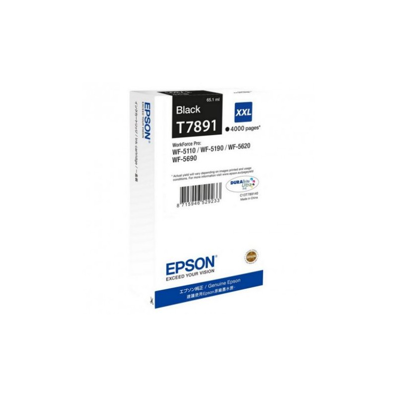 Cartucho Original EPSON T7891 Negro - C13T789140 [ML-65.1][PAG-4000]