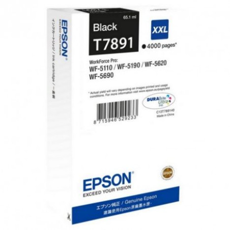 Cartucho Original EPSON T7891 Negro - C13T789140 [ML-65.1][PAG-4000]