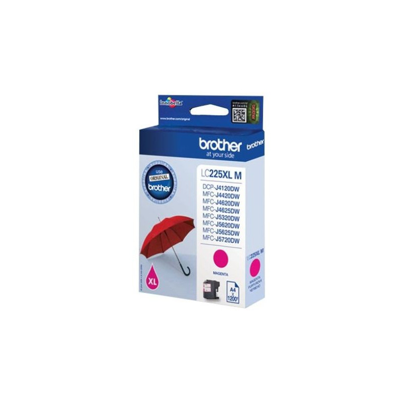 Cartucho Original BROTHER LC225XL Magenta - LC225XLMBP [ML-11.8][PAG-1200]