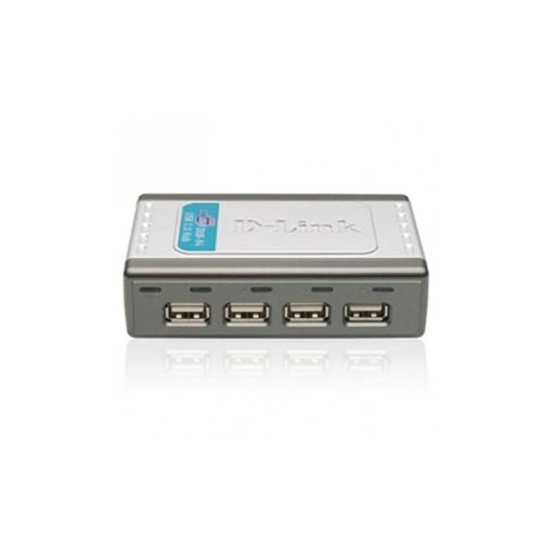 HUB 4xUSB 2.0 Alimentación Externa · Gris