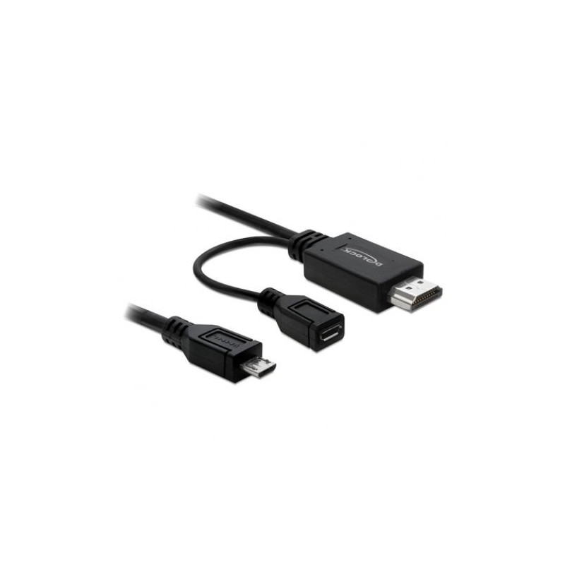 Cable MHL/M a HDMI/M + USB - 1.5 m · Negro