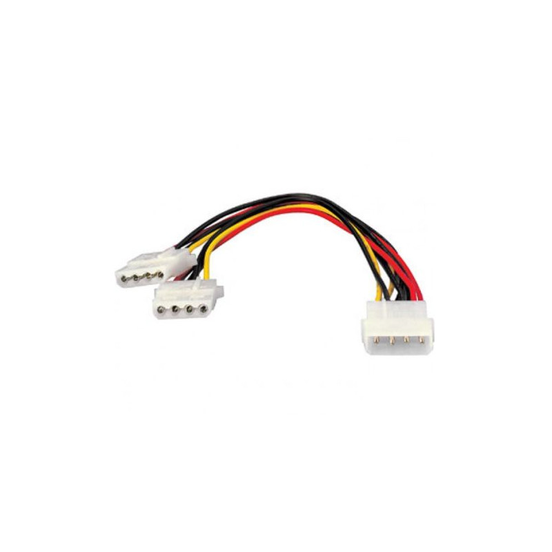 Duplicador de Alimentación Molex/M a 2xMolex/H - 0.20 m
