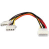 Duplicador de Alimentación Molex/M a 2xMolex/H - 0.20 m