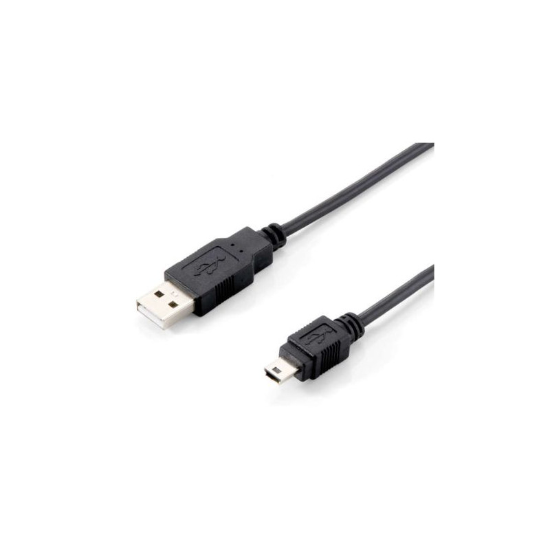 Cable USB 2.0/M a  Mini USB/M - 1.8 m · Negro