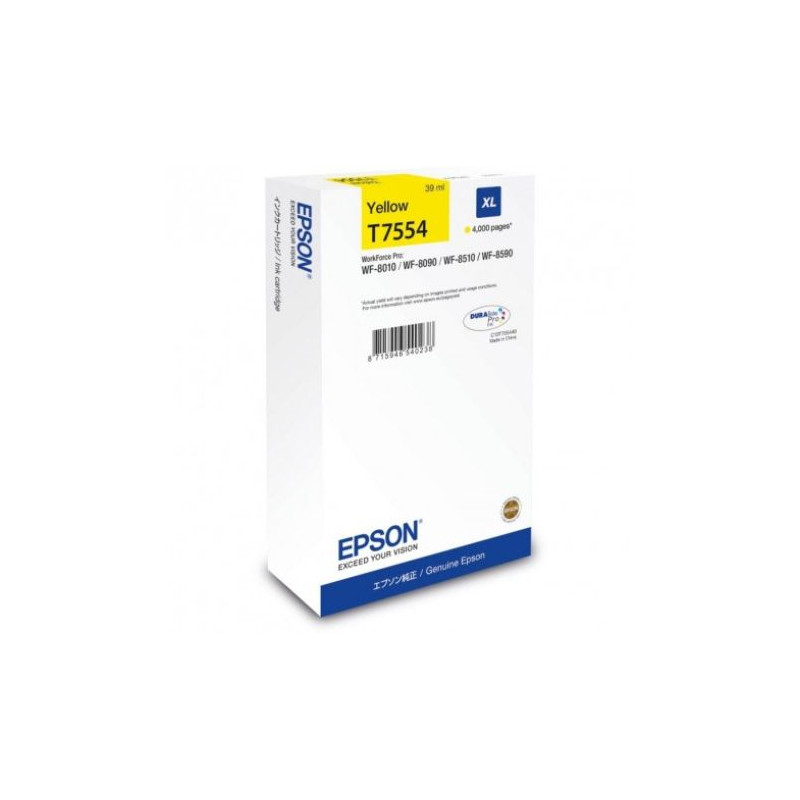 Cartucho Original EPSON T7554 Amarillo - C13T755440 [ML-39][PAG-4000]