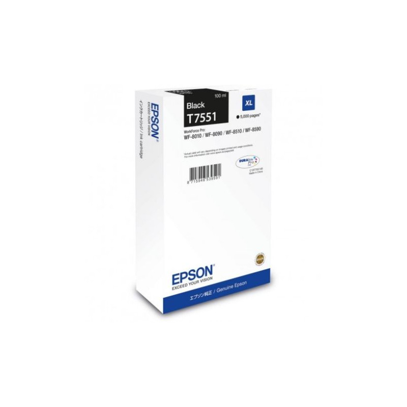 Cartucho Original EPSON T7551 Negro - C13T755140 [ML-100][PAG-5000]
