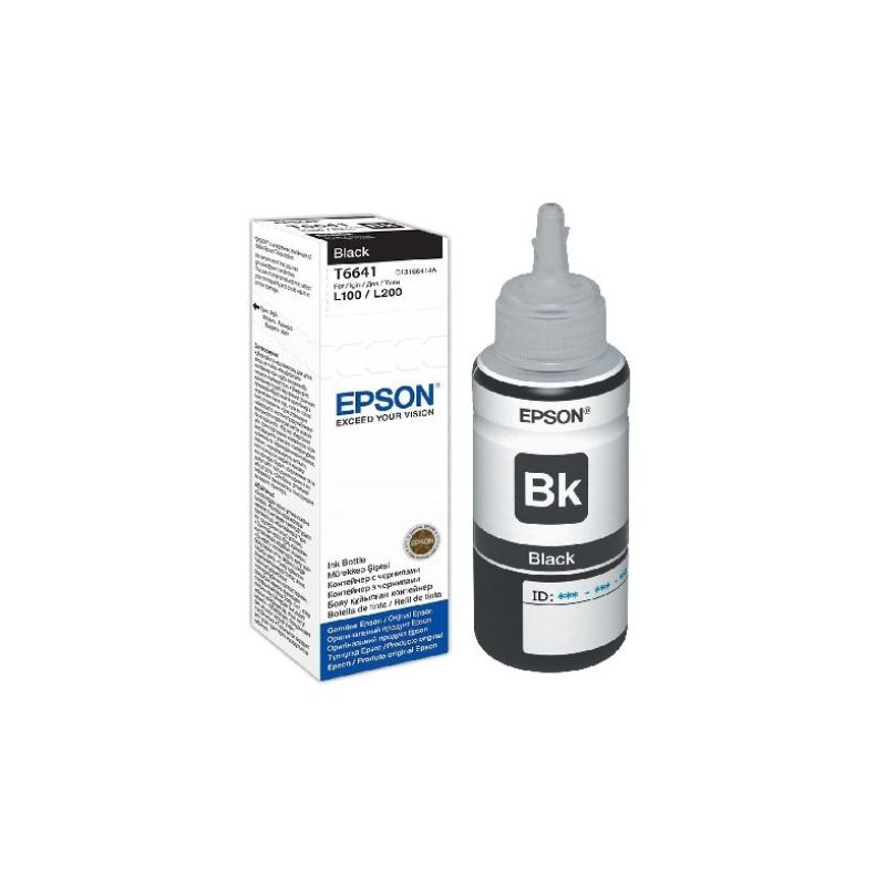 Botella Original EPSON T664 Negro - C13T664140 [ML-70][PAG-4500]