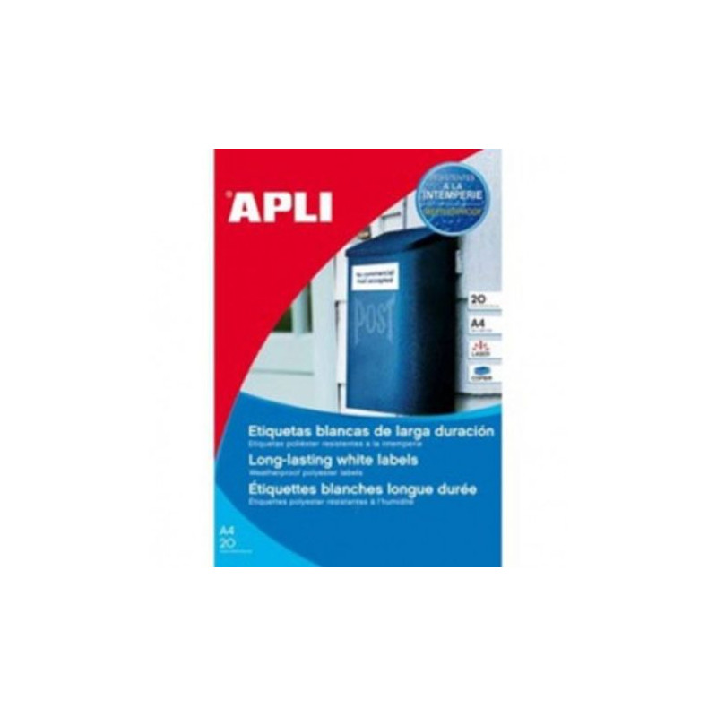 Etiqueta APLI A4 210 x 297 100 Hojas - PL12121