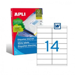 Etiquetas para Impresoras APLI A4 105 x 40 100 Hojas - PL01275