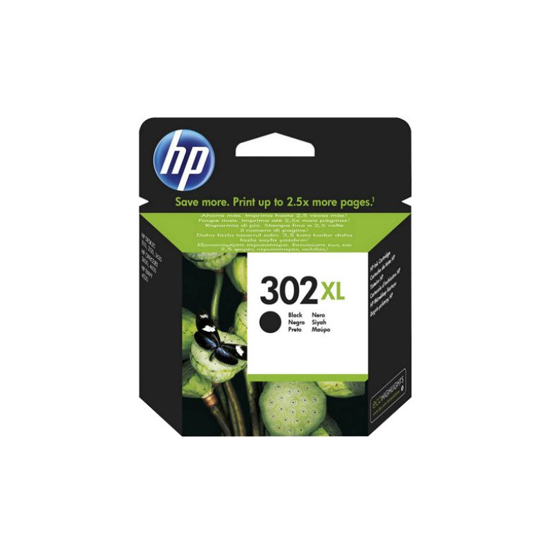 Cartucho Original HP 302XL Negro - F6U68AE [ML-8.5][PAG-480]