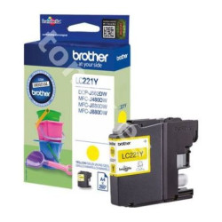 Cartucho Original BROTHER LC221 Amarillo - LC221Y [ML-3.9][PAG-260]