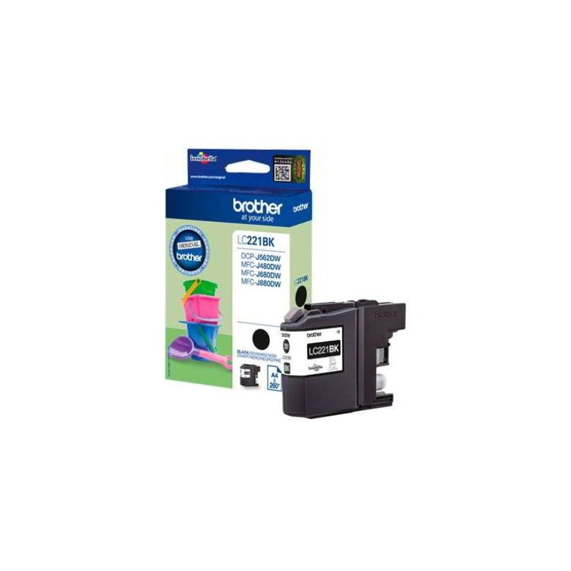 Cartucho Original BROTHER LC221 Negro - LC221BK [ML-7.1][PAG-260]