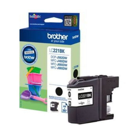 Cartucho Original BROTHER LC221 Negro - LC221BK [ML-7.1][PAG-260]
