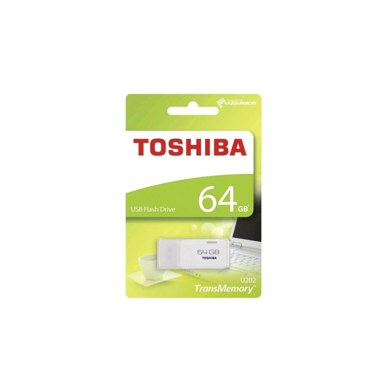 Pendrive TOSHIBA TransMemory U202 THNU202W0640E4 - 64GB · USB2.0 · Blanco