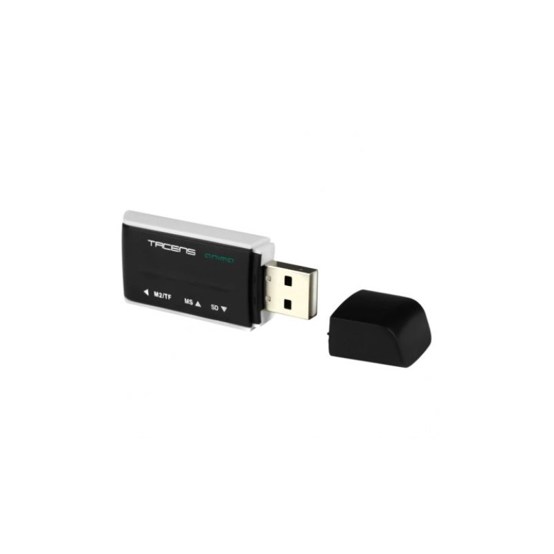 Lector de Tarjetas Externo TACENS Anima ACRM1 - USB 2.0 · MS/CF/M2/SD/XD · Negro
