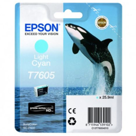 Cartucho Original EPSON T7605 Cyan - C13T76054010 [ML-25.9]