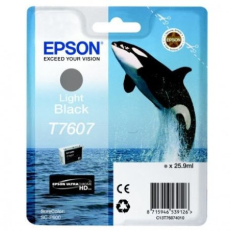 Cartucho Original EPSON T7607 Gris - C13T76074010 [ML-25.9]