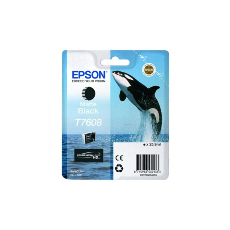 Cartucho Original EPSON T7608 Negro - C13T76084010 [ML-25.9]