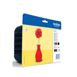 Pack Cartucho Original BROTHER LC121 BK+C+M+Y - LC121VALBP [PAG-300]