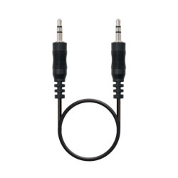 Cable de Audio Estéreo Jack 3.5mm-M a Jack 3.5mm-M - 1.5 m · Negro