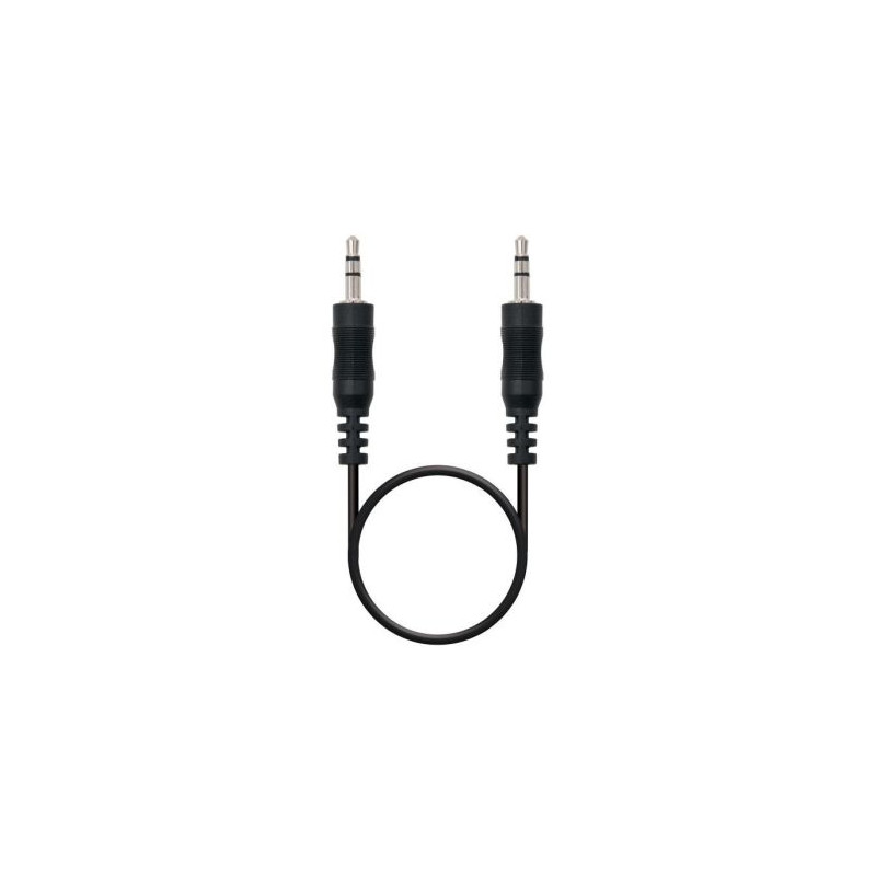 Cable de Audio Estéreo Jack 3.5mm-M a Jack 3.5mm-M - 1.5 m · Negro
