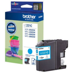 Cartucho Original BROTHER LC221 Cyan - LC221C [ML-3.9][PAG-260]