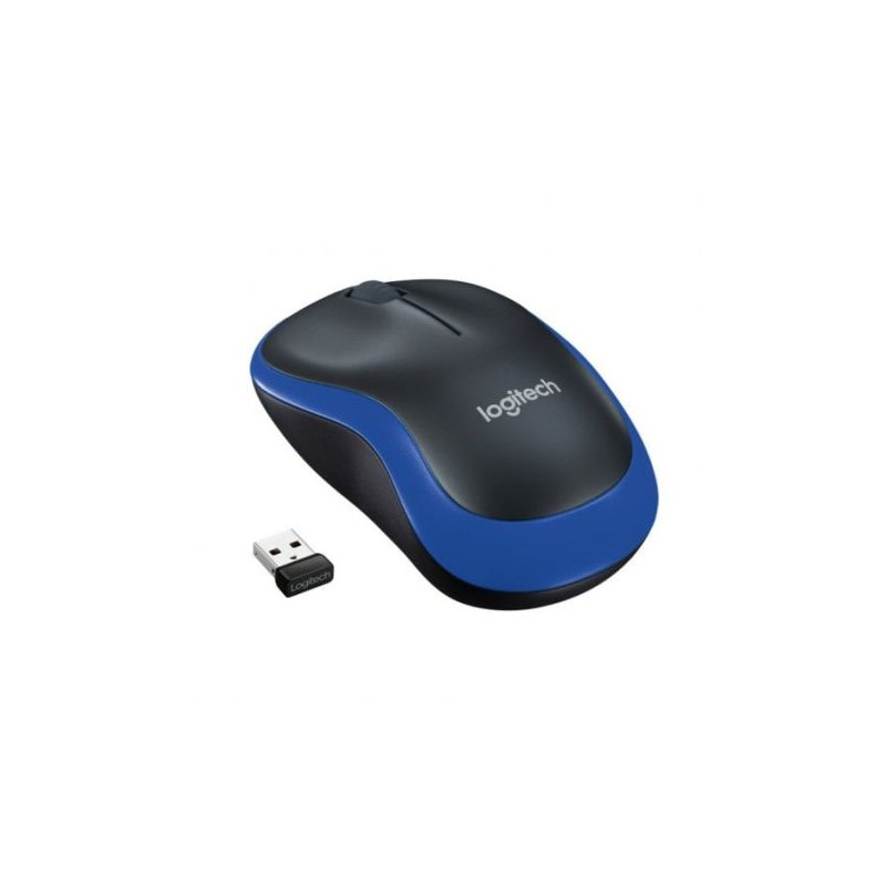 Ratón Inalámbrico LOGITECH M185 910-002236 - USB · 1000DPI · Negro/Azul