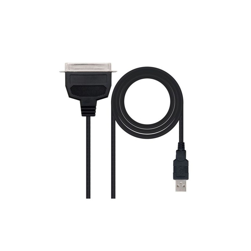 Conversor USB a Paralelo Tipo A/M CN36 - 1.5 m · Negro