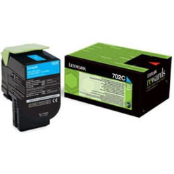 Toner Original LEXMARK 702 Cian - 70C20C0 [PAG-1000]
