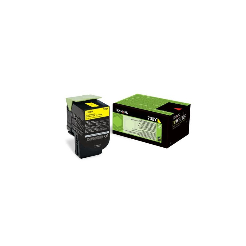 Toner Original LEXMARK 702 Amarillo - 70C20Y0 [PAG-1000]