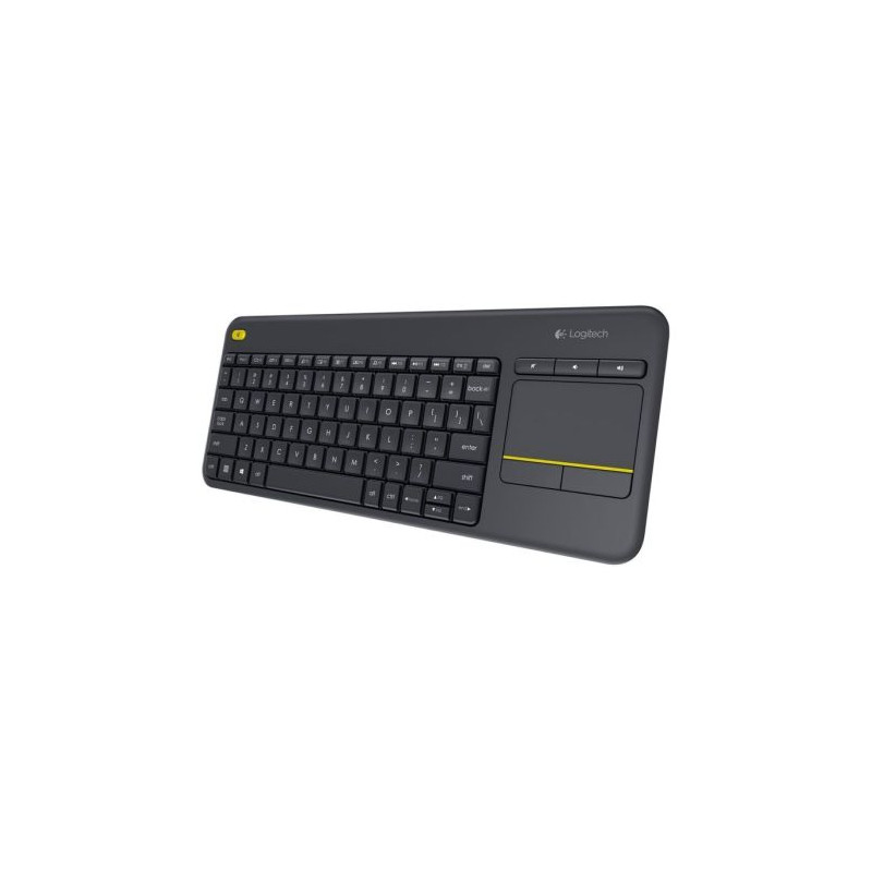 Teclado Inalámbrico LOGITECH K400+ 920-007137 - USB · Touchpad · 10m · Negro