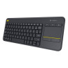 Teclado Inalámbrico LOGITECH K400+ 920-007137 - USB · Touchpad · 10m · Negro