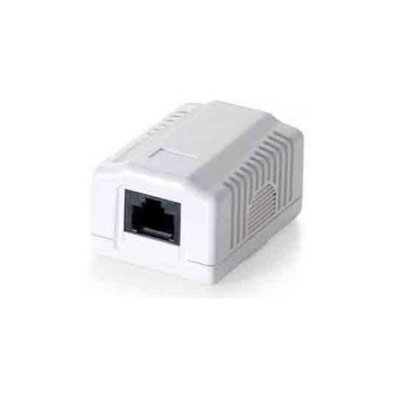 Roseta de Superficie RJ45/H Cat.6 · Blanco