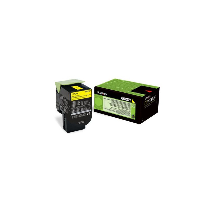 Toner Original LEXMARK 80C2S Amarillo - 80C2SY0 [PAG-2000]