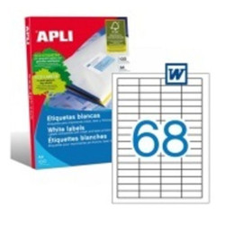 Etiquetas APLI 48.5 x 16.9 6800 unidades - PL03053
