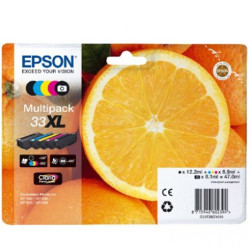Pack Cartucho Original EPSON 33XL BK+C+M+Y - C13T33574010 [ML-12.2][PAG-650]