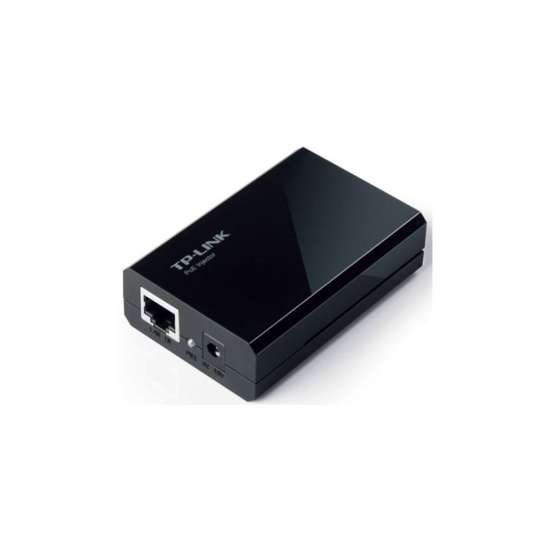 Inyector Power Over Ethernet RJ45 Cat.3/4/5 · Negro