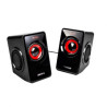 Altavoces MARS GAMING MS1 - 2.0 · USB/Jack 3.5mm · 10W RMS · Negro/Rojo