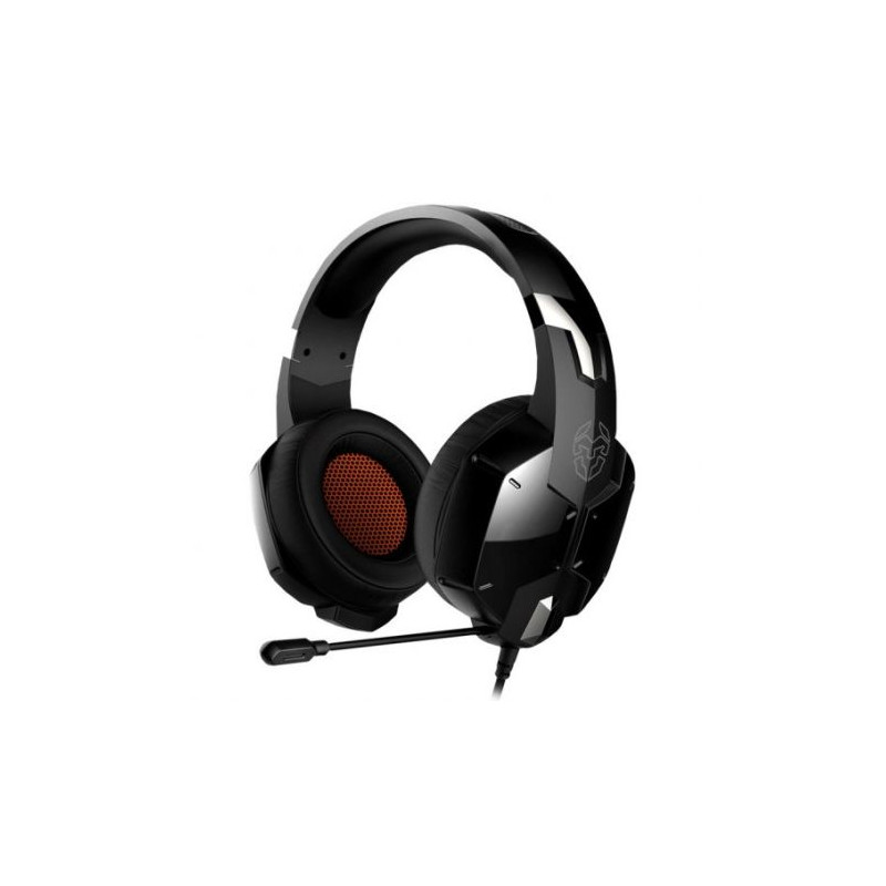 Auriculares Diadema Gaming con Cable NOX Krom kopa NXKROMKPST - Jack 3.5mm · Cable 2.2m · Micrófono · Negro