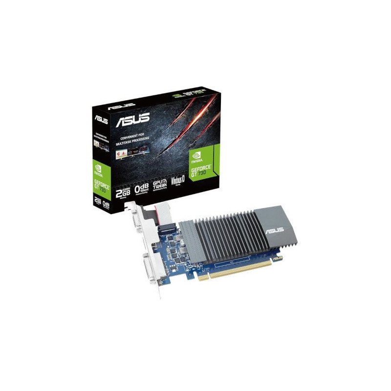 Tarjeta Gráfica ASUS GeForce GT 730 BRK 2GB GDDR5 - 90YV06N2-M0NA00